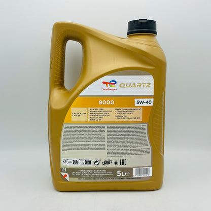 5L TotalEnergies Quartz 9000 5W-40 Engine Oil - 5 Litres