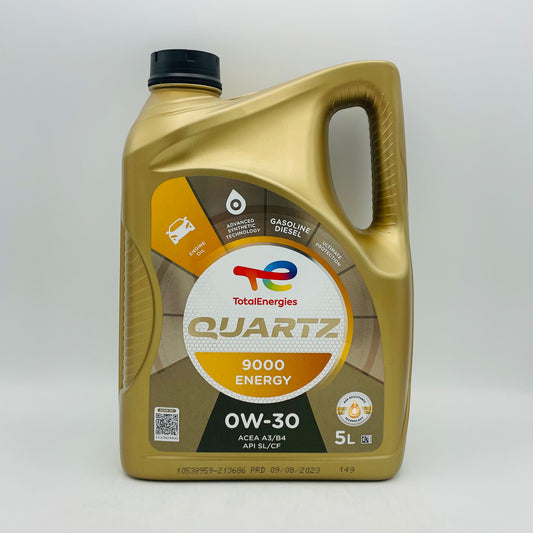 5L Total Quartz 9000 ENERGY 0W-30 Engine Oil - 5 Litres