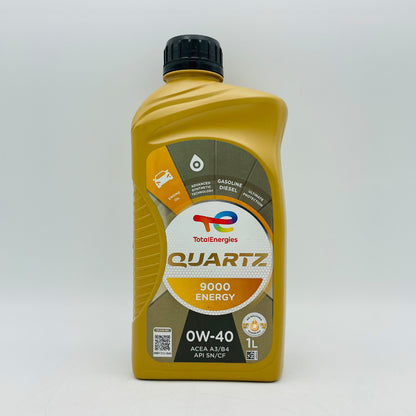 1L TotalEnergies Quartz 9000 ENERGY 0W-40 Engine Oil - 1 Litre