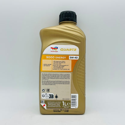 1L TotalEnergies Quartz 9000 ENERGY 5W-40 Engine Oil - 1 Litre