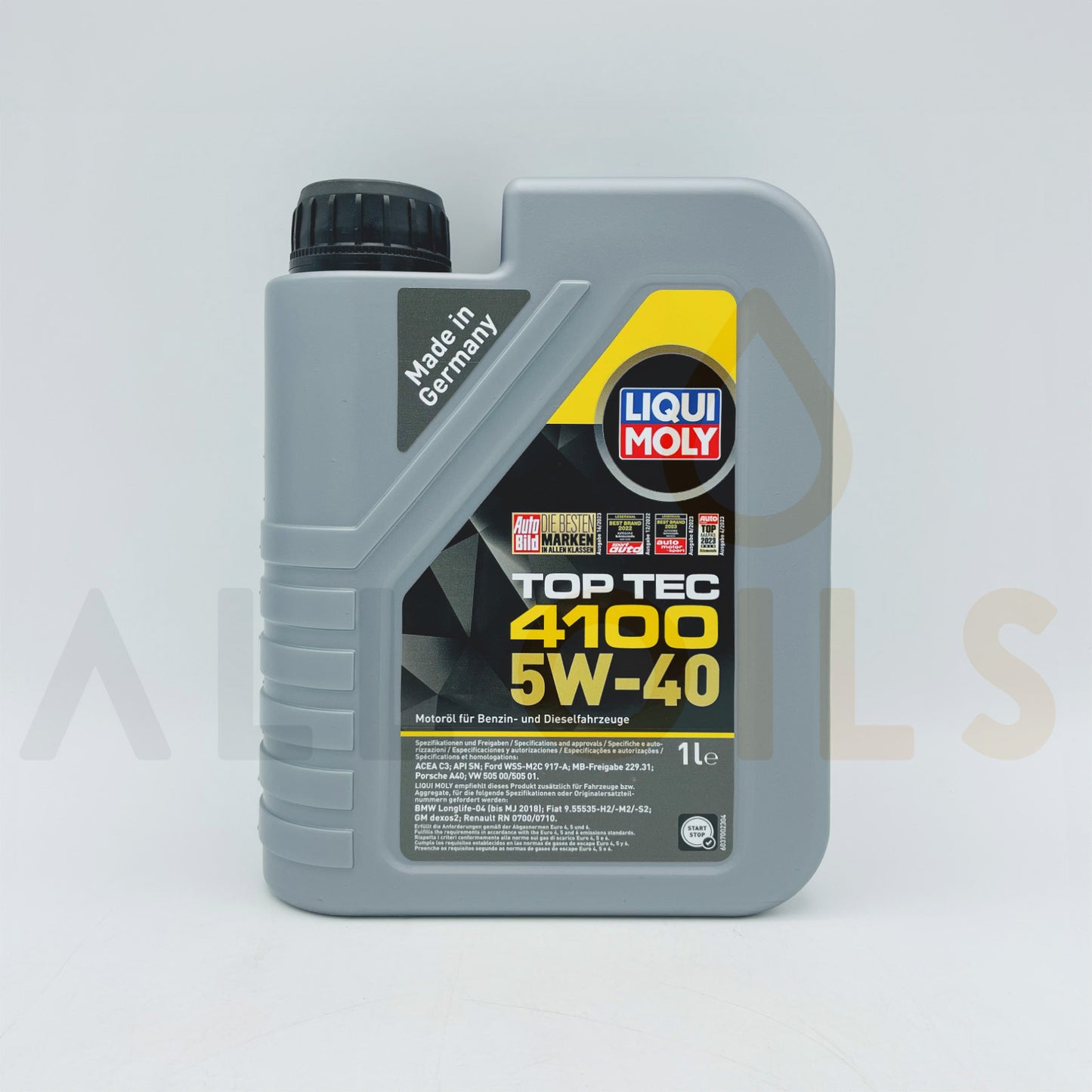 Liqui Moly 9510 Top Tec 4100 5W-40 Synthetic Technology Engine Oil - 1 Litre