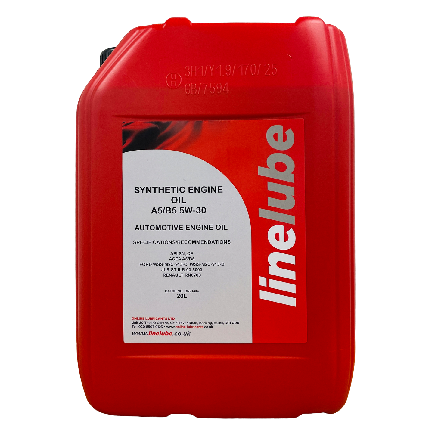 20L Linelube Synthetic Technology A5/B5 Engine Oil 5W-30 - 20 Litres