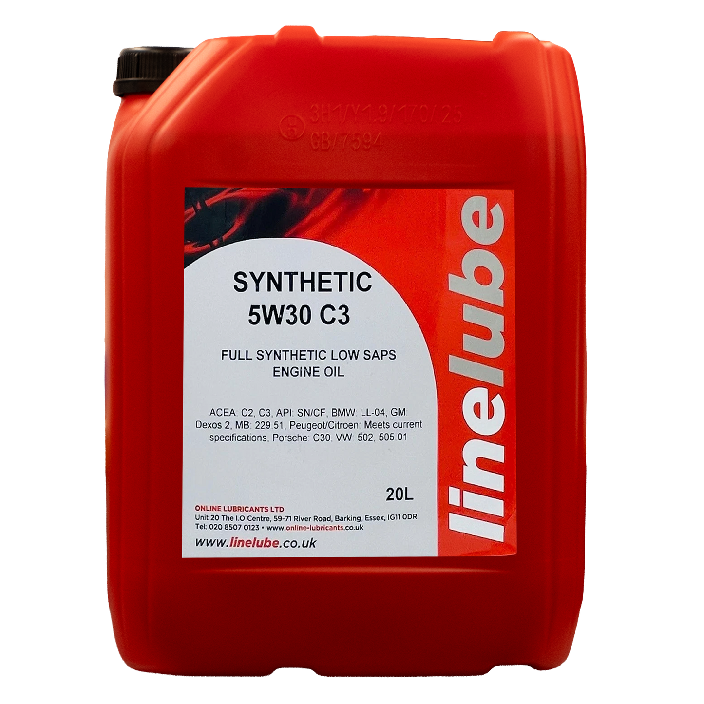 Linelube Fully Synthetic Engine Oil Longlife C3 5W-30 - (20 Litres)