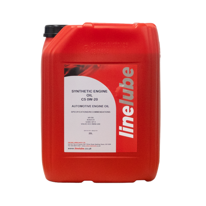 Linelube Low Saps 0W-20 C5 Synthetic Technology Engine Oil - 20 Litres