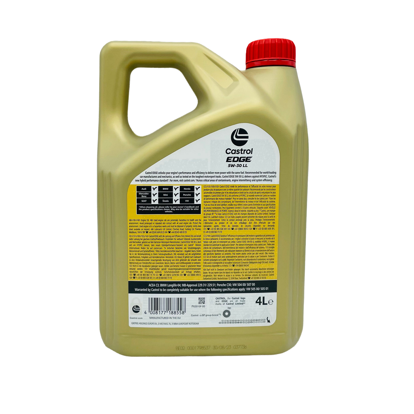Castrol Edge 5W-30 Long-Life Engine Oil - (4 Litres)
