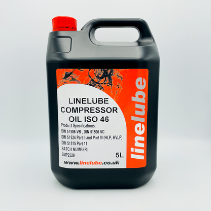 Linelube Compressor Oil ISO 46 - 5 Litres