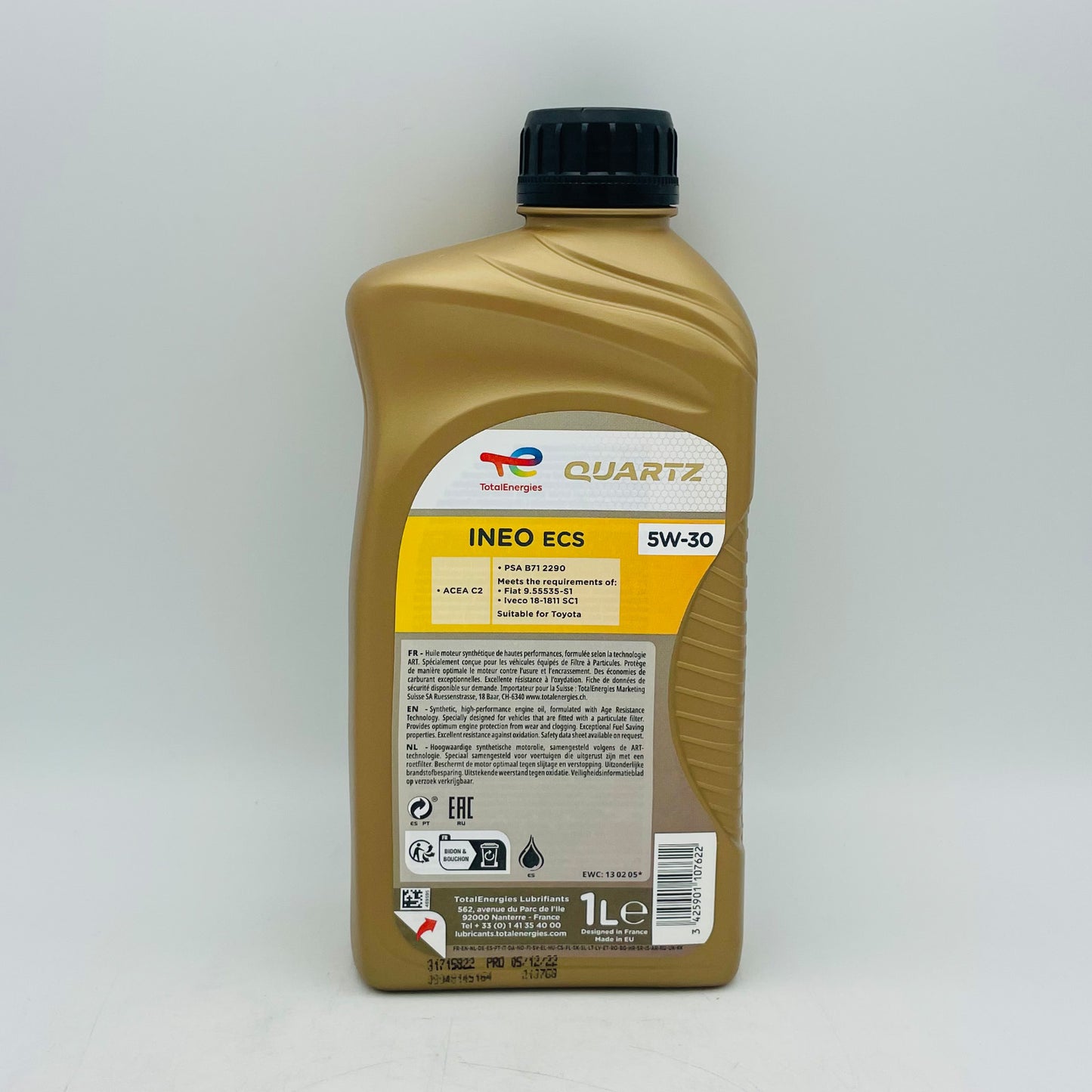 1L TotalEnergies Quartz INEO ECS 5W-30 Engine Oil - 1 Litre