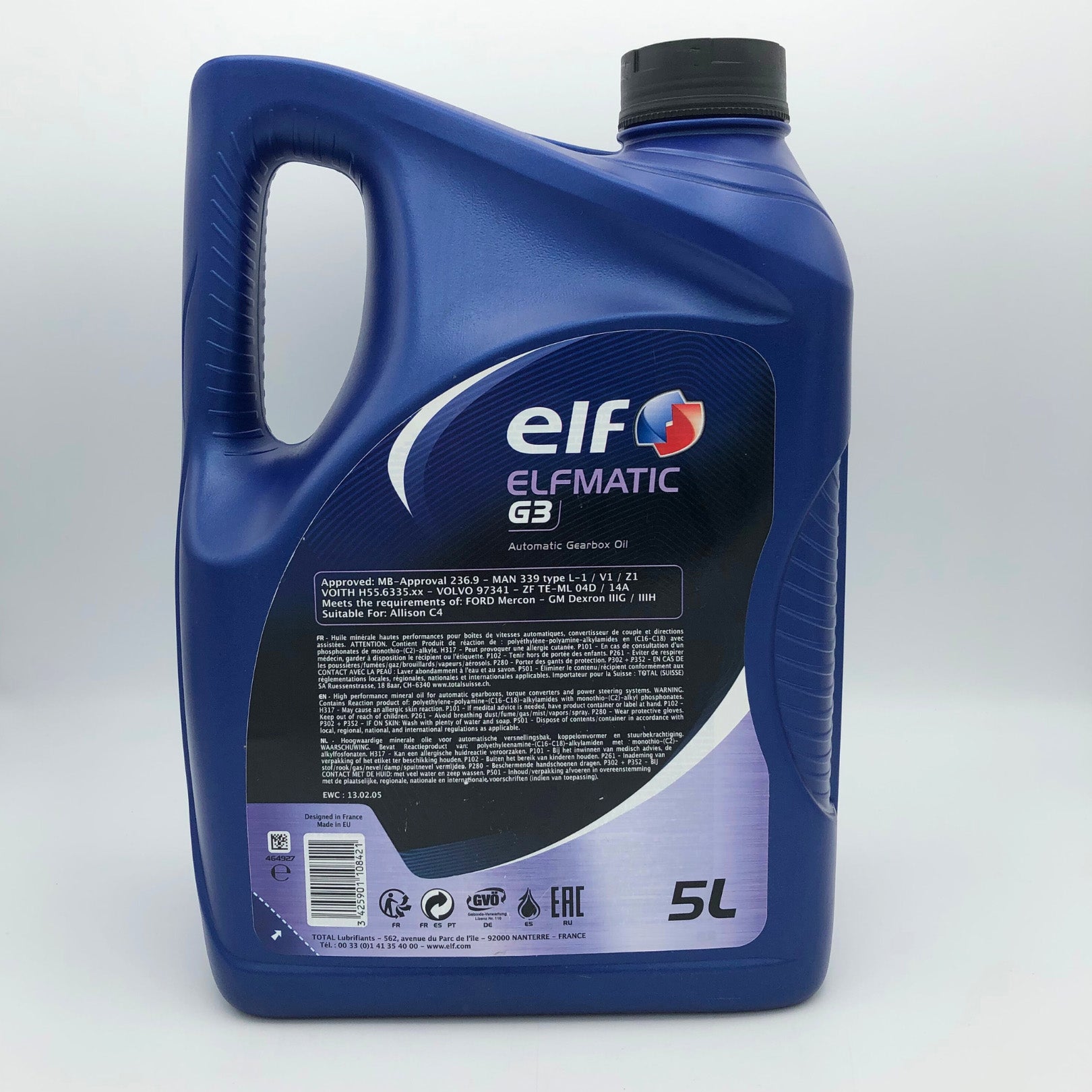 ELF ELFMATIC G3 Automatic Gearbox Oil - 5 Litres