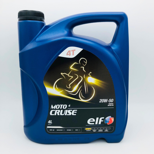 ELF MOTO 4 Cruise 20W-50 Mineral Oil For 4 Stroke Motorcycles - 4 Litre