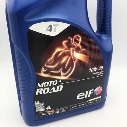 ELF Moto 4 Road 10W-40 4-Stroke Motorcycle Engine Oil - 4 Litres