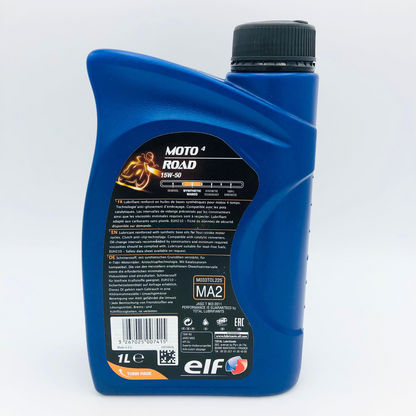 ELF Moto 4 Road 15W-50 4-Stroke Motorcycle Engine Oil - 1 Litre - Old