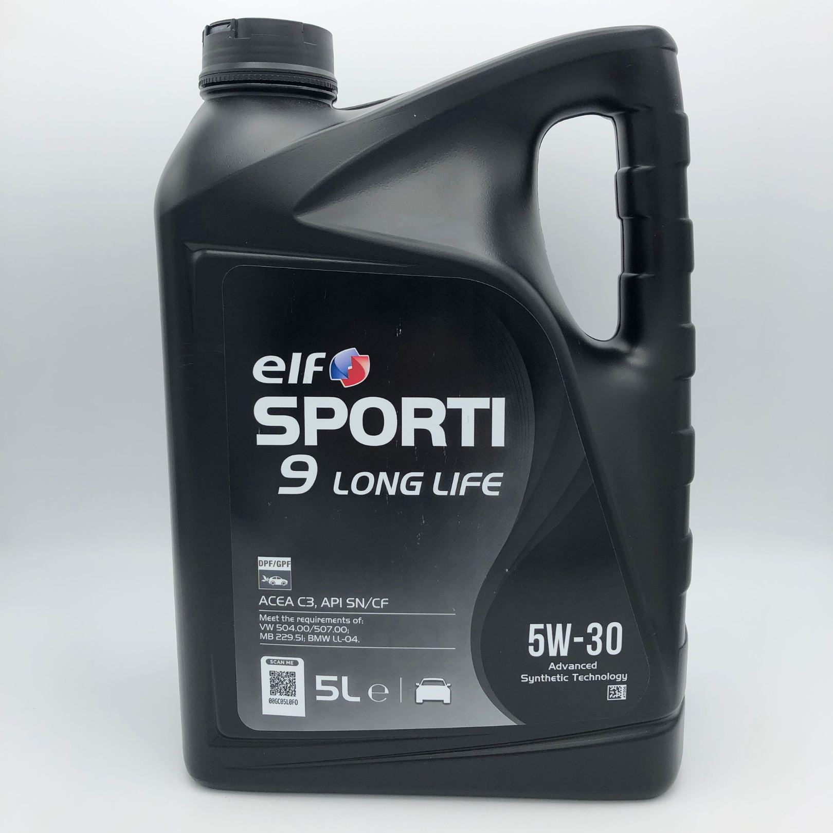 ELF SPORTI 9 Long Life 5W-30 Low SAPS Engine Oil - 5 Litre