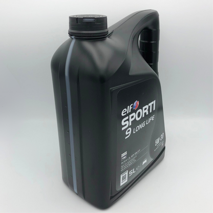 ELF SPORTI 9 Long Life 5W-30 Low SAPS Engine Oil - 5 Litre
