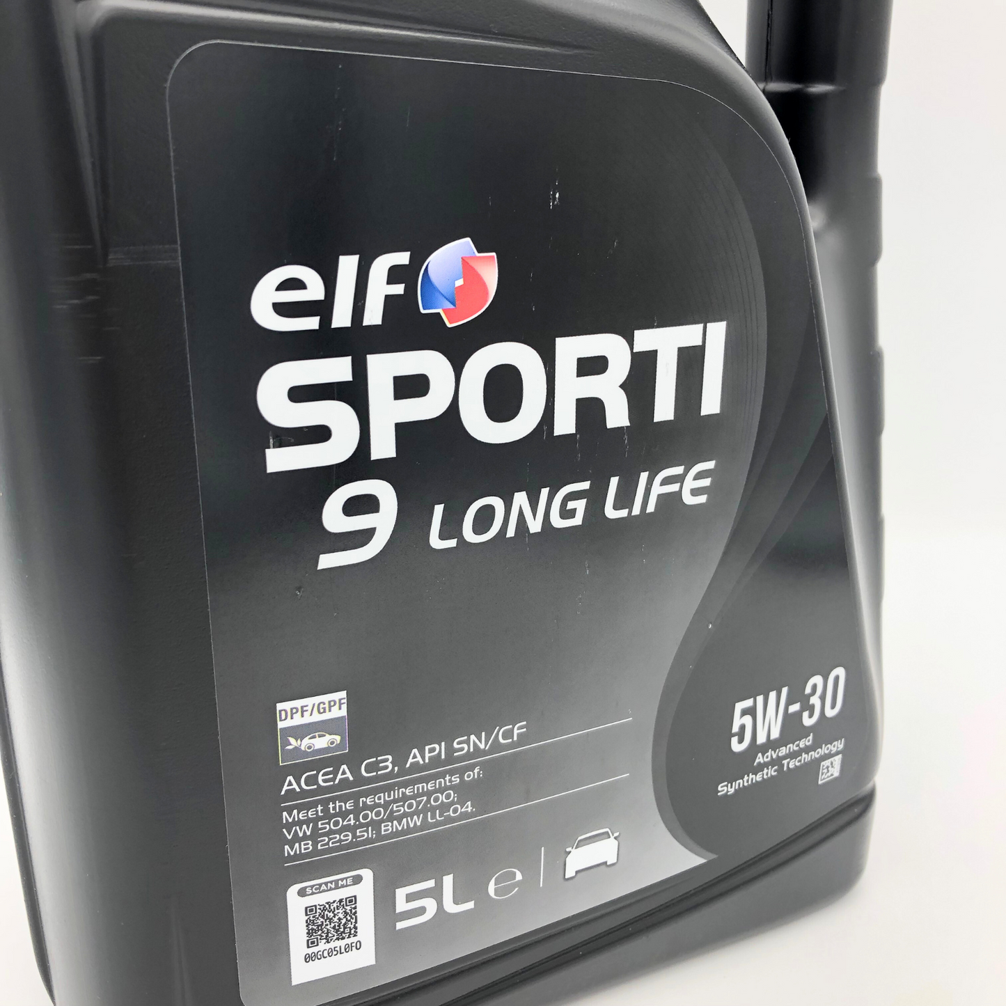 ELF SPORTI 9 Long Life 5W-30 Low SAPS Engine Oil - 5 Litre