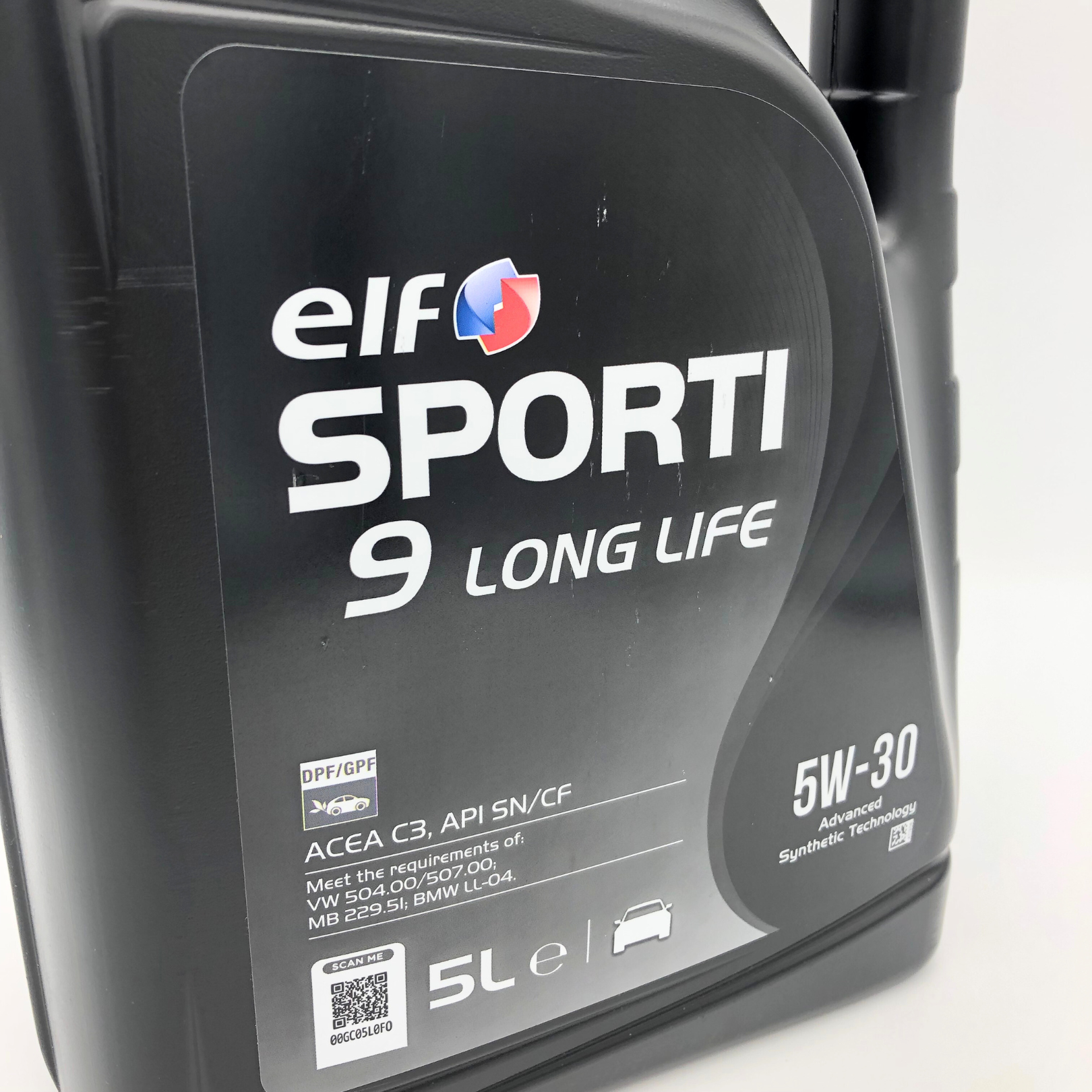 ELF SPORTI 9 Long Life 5W-30 Low SAPS Engine Oil - 5 Litre