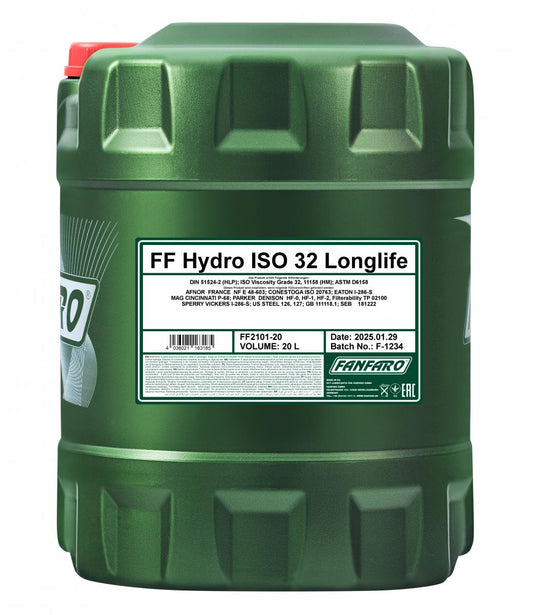 20L Fanfaro ISO 32 Hydraulic Oil DIN 51524-2 (HLP) - FF2101