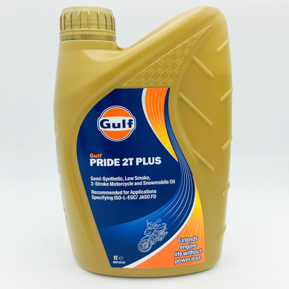 Gulf Pride 2T Plus Semi Synthetic 2 Stroke Motorcycle Engine Oil - 1 Litre