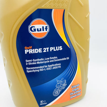 Gulf Pride 2T Plus Semi Synthetic 2 Stroke Motorcycle Engine Oil - 1 Litre