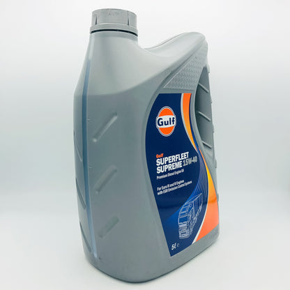 Gulf Superfleet Supreme 15W-40 Heavy Duty Engine Oil - 5 Litres