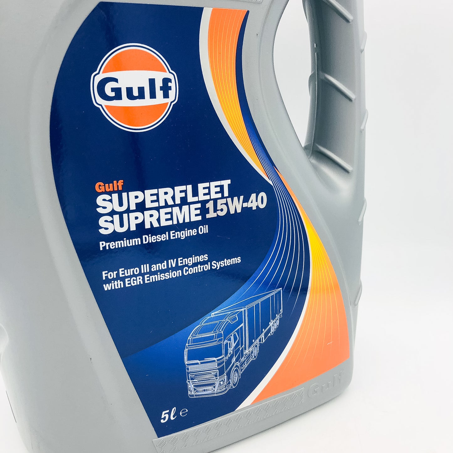 Gulf Superfleet Supreme 15W-40 Heavy Duty Engine Oil - 5 Litres