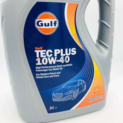 Gulf TEC Plus 10W-40 Semi-Synthetic Engine Oil - 5 Litres