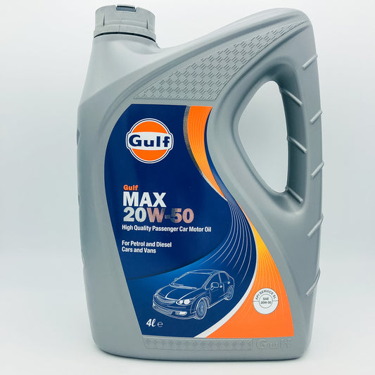 Gulf Max 20W-50 Mineral Based Engine Oil API SL/CF - 4 Litres