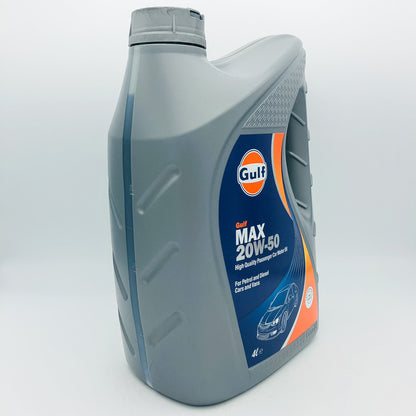 Gulf Max 20W-50 Mineral Based Engine Oil API SL/CF - 4 Litres
