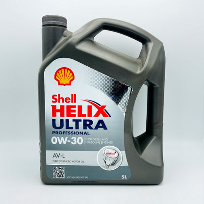 Shell Helix Professional 0W-30 AV-L Engine Oil VW 504.00/507.00 - 5 Litres