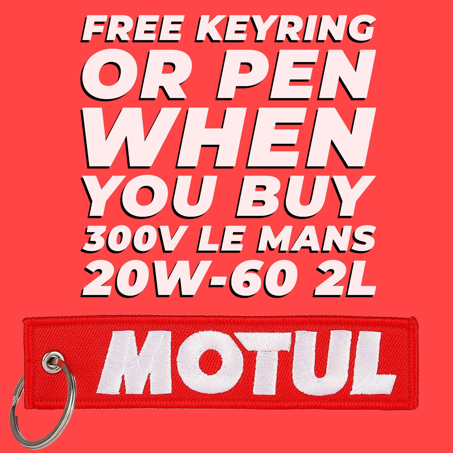 Motul Start Your Engine Keyring