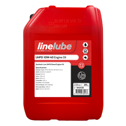 Linelube Heavy Duty Diesel Engine Oil UHPD 10W-40 - (20 Litres)