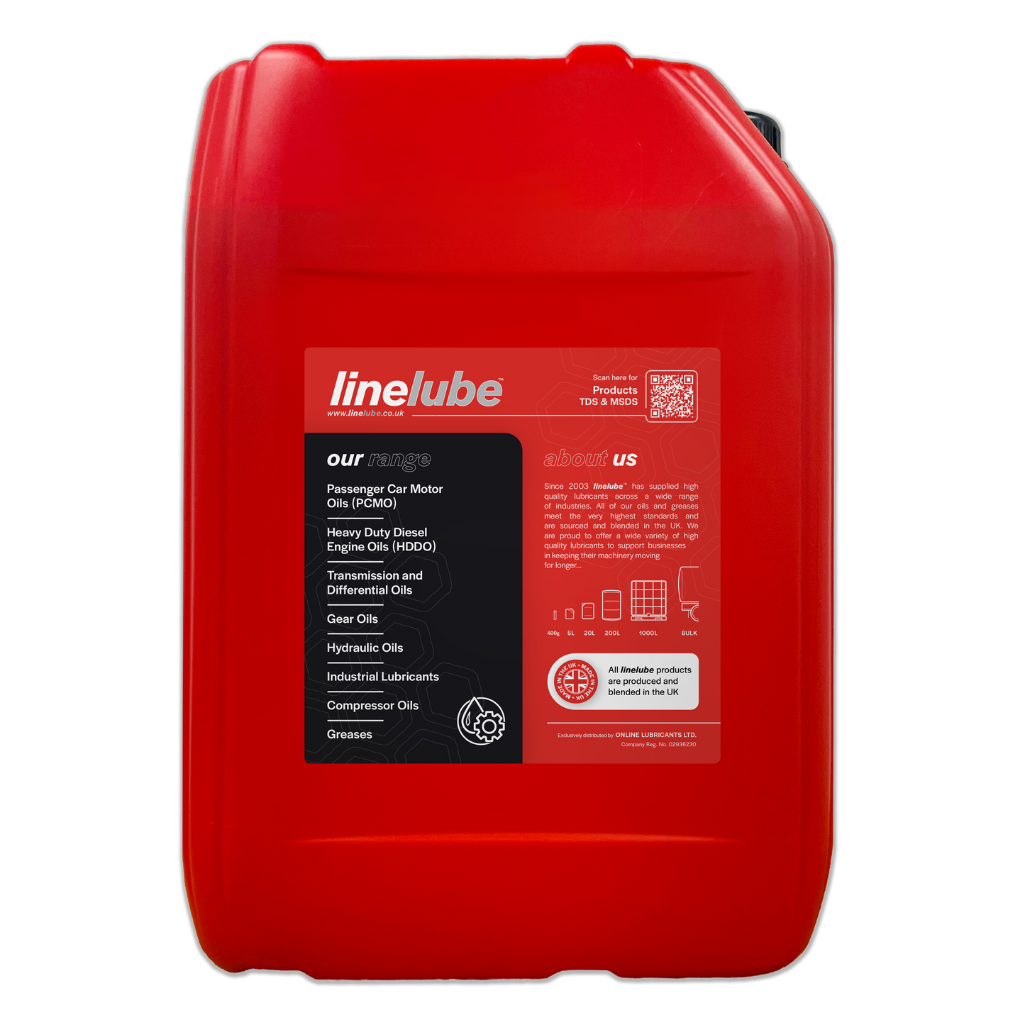 Linelube Heavy Duty Diesel Engine Oil UHPD 10W-40 - (20 Litres)
