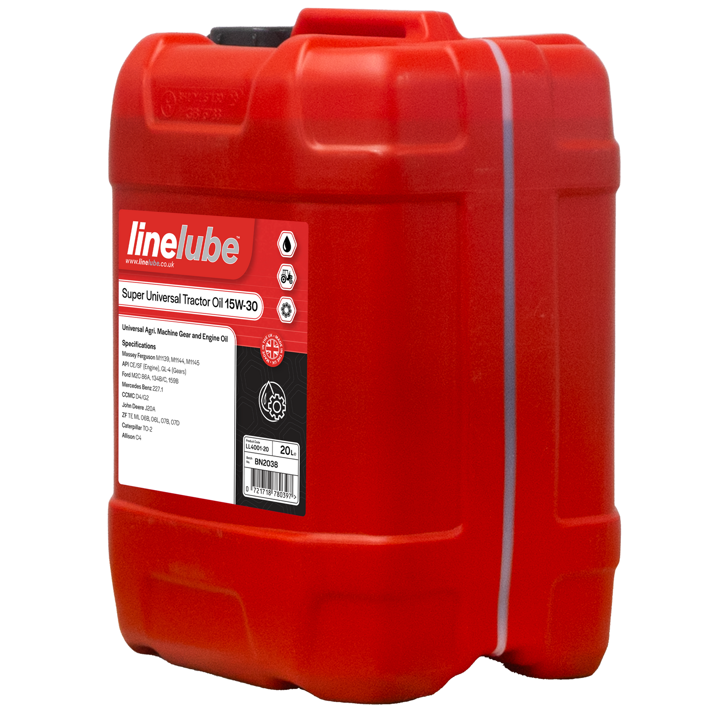 Linelube Super Universal Tractor Gear / Engine Oil 15W-30 - (20 Litres)