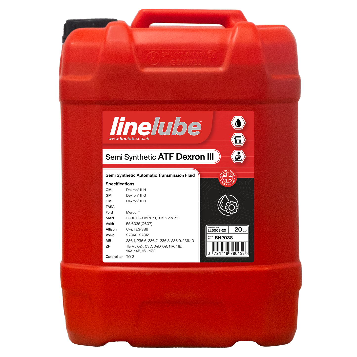 Linelube Dexron 3 Automatic Transmission Fluid ATF (20 Litres)