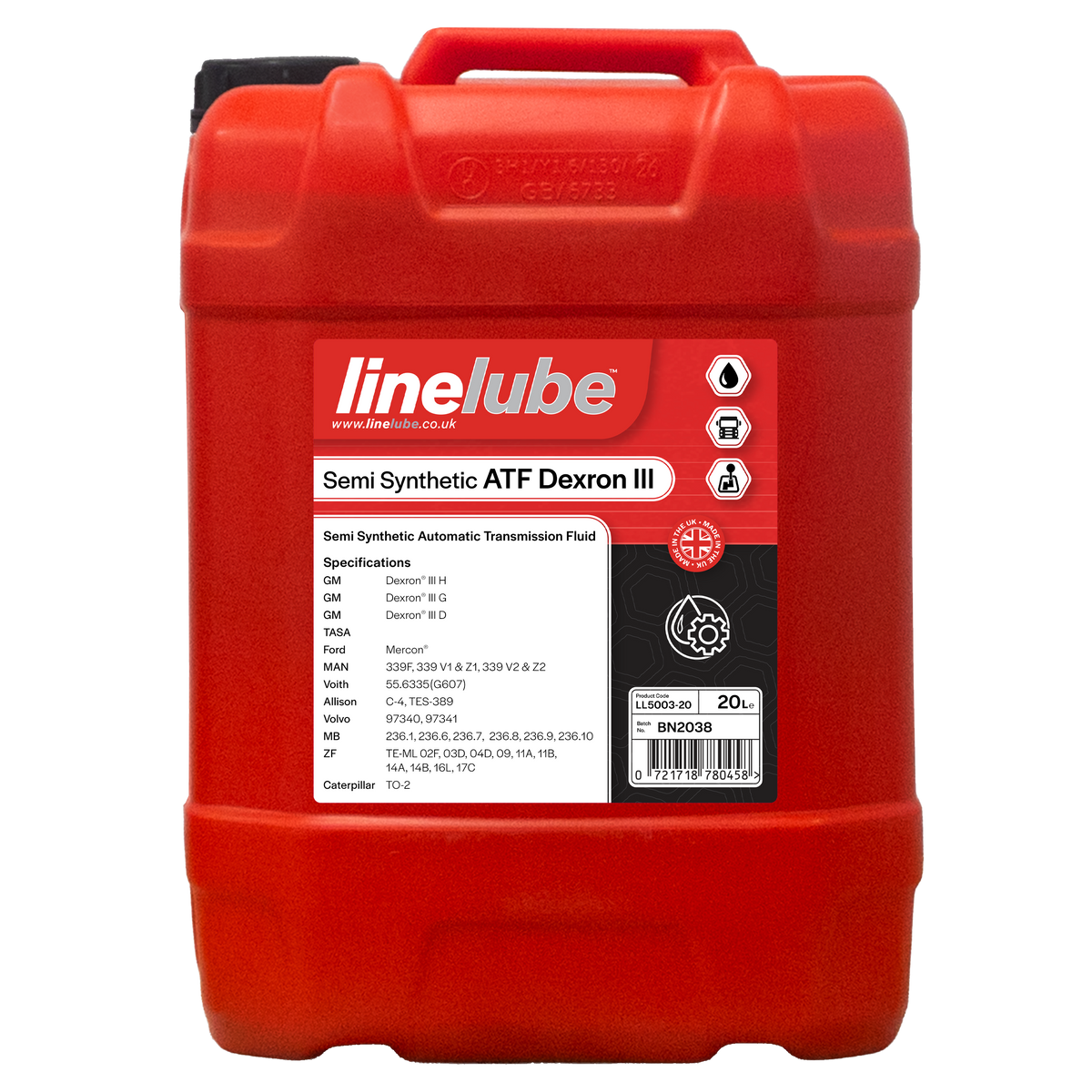 SAIAS ATF DEXRON III 20リットル Linelube Dexron 3 Automatic Transmission Fluid ATF - 20 Litres