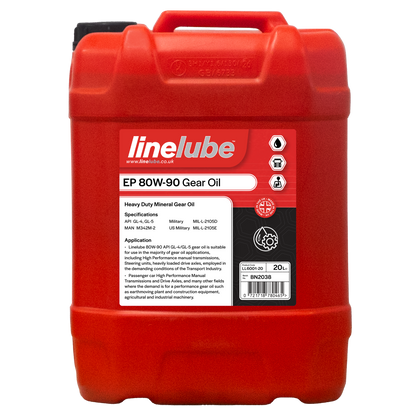 Linelube Heavy Duty Gear Oil EP 80W-90 GL4/GL5 - (20 Litres)
