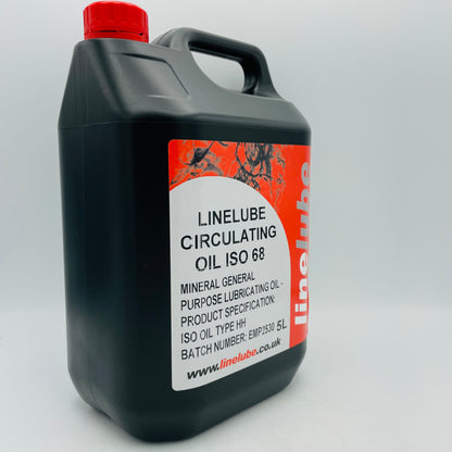 Linelube Circulating / Bearing / Spindle Oil ISO 68 (TYPE HH) - 5 Litres