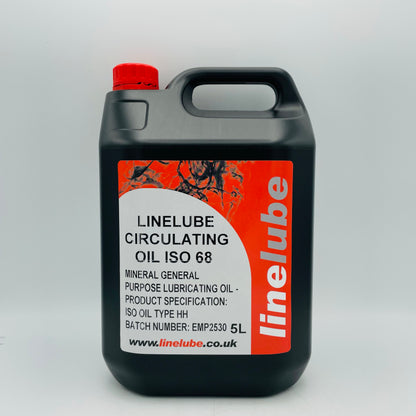 Linelube Circulating / Bearing / Spindle Oil ISO 68 (TYPE HH) - 5 Litres