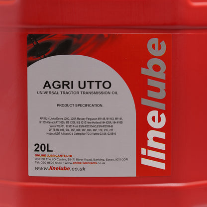 Linelube AGRI UTTO Universal Tractor Transmission Fluid API GL-4 - 20 Litres
