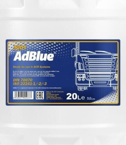 MANNOL AdBlue for Car & Commercial Vehicles 20L