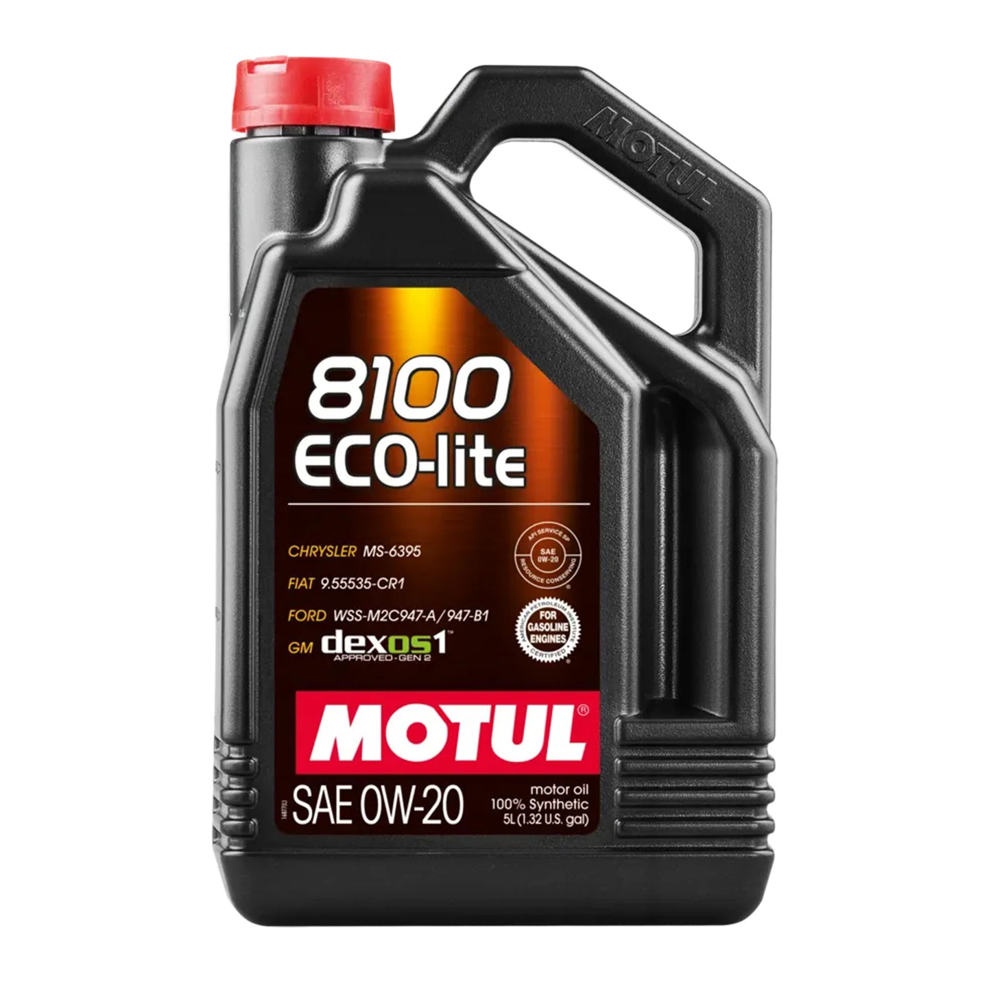 MOTUL 108536 8100 ECO-LITE 0W-20 Fully Synthetic Engine Oil - 5 Litres