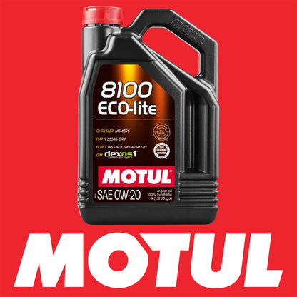 MOTUL 108536 8100 ECO-LITE 0W-20 Fully Synthetic Engine Oil - 5 Litres
