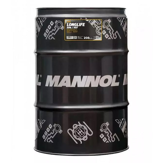 Mannol 7715 5W-30 Longlife 504/507 Fully Synthetic Engine Oil - 208 Litres