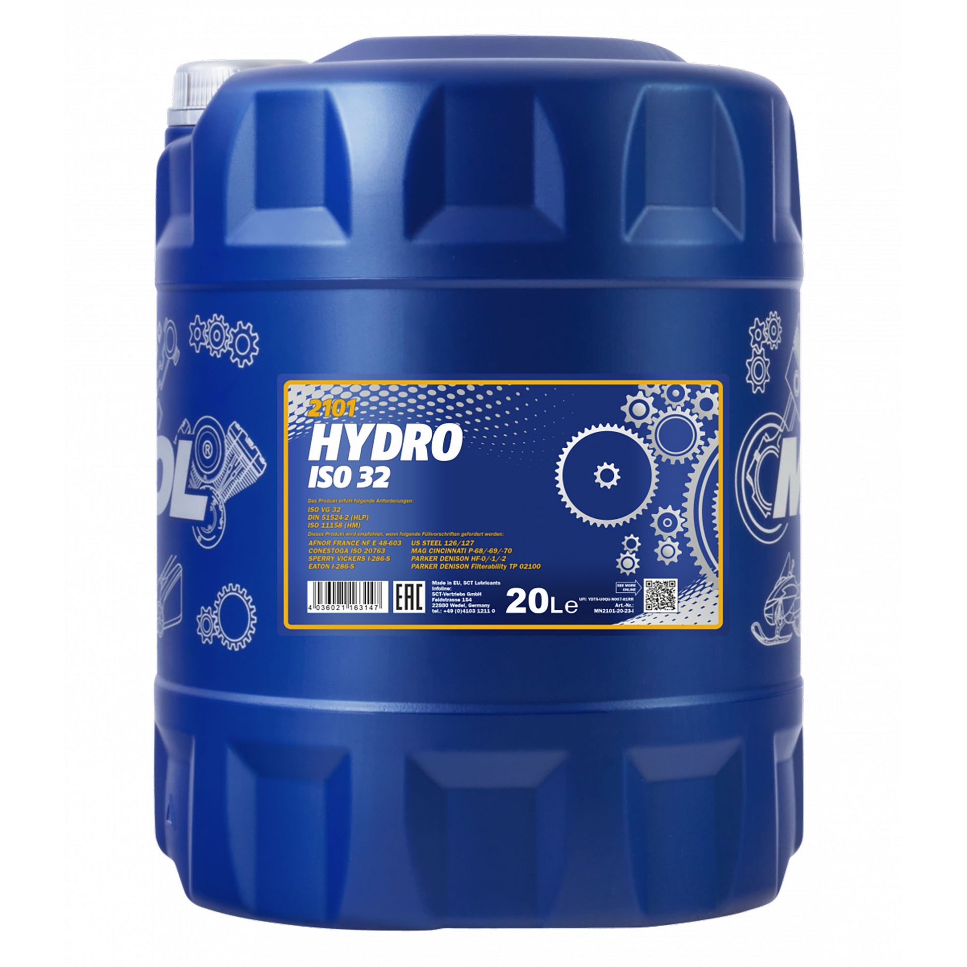 Mannol ISO 32 Hydraulic Oil - 20 Litres