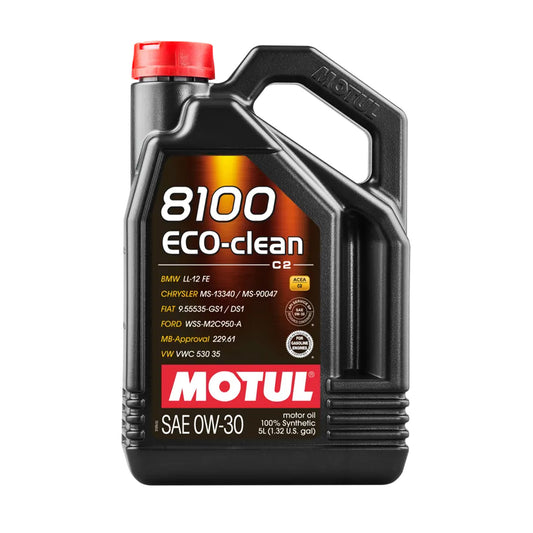 Motul 102889 8100 Eco-Clean 0W-30 Engine Oil - 5 Litres