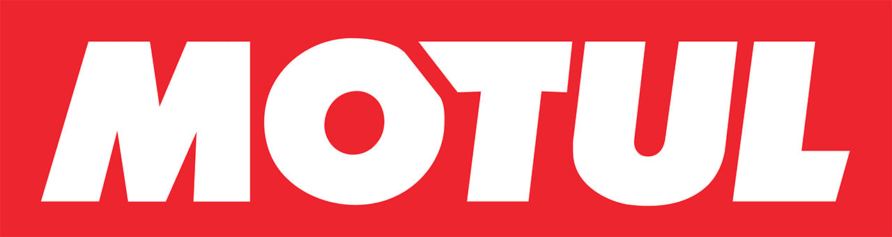Motul logo on a red background