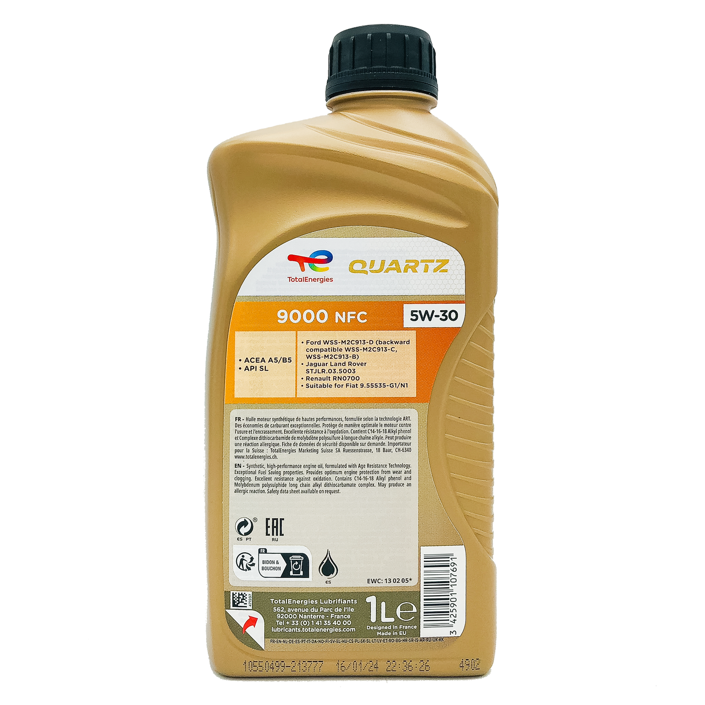 TotalEnergies Quartz 9000 NFC 5W-30 Engine Oil (1 Litre)