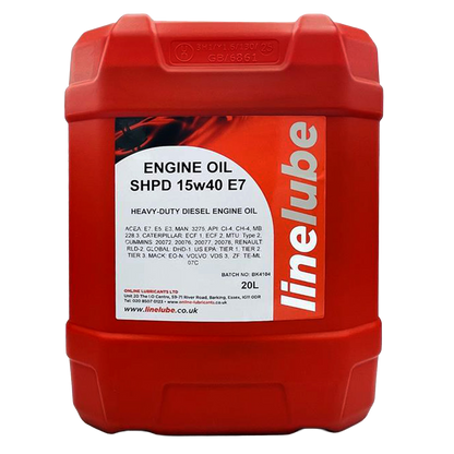 Linelube Heavy Duty Engine Oil SHPD 15W-40 E7 (20 Litres)