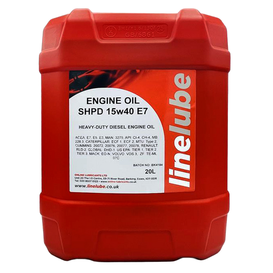 Linelube Heavy Duty Engine Oil SHPD 15W-40 E7 (20 Litres)
