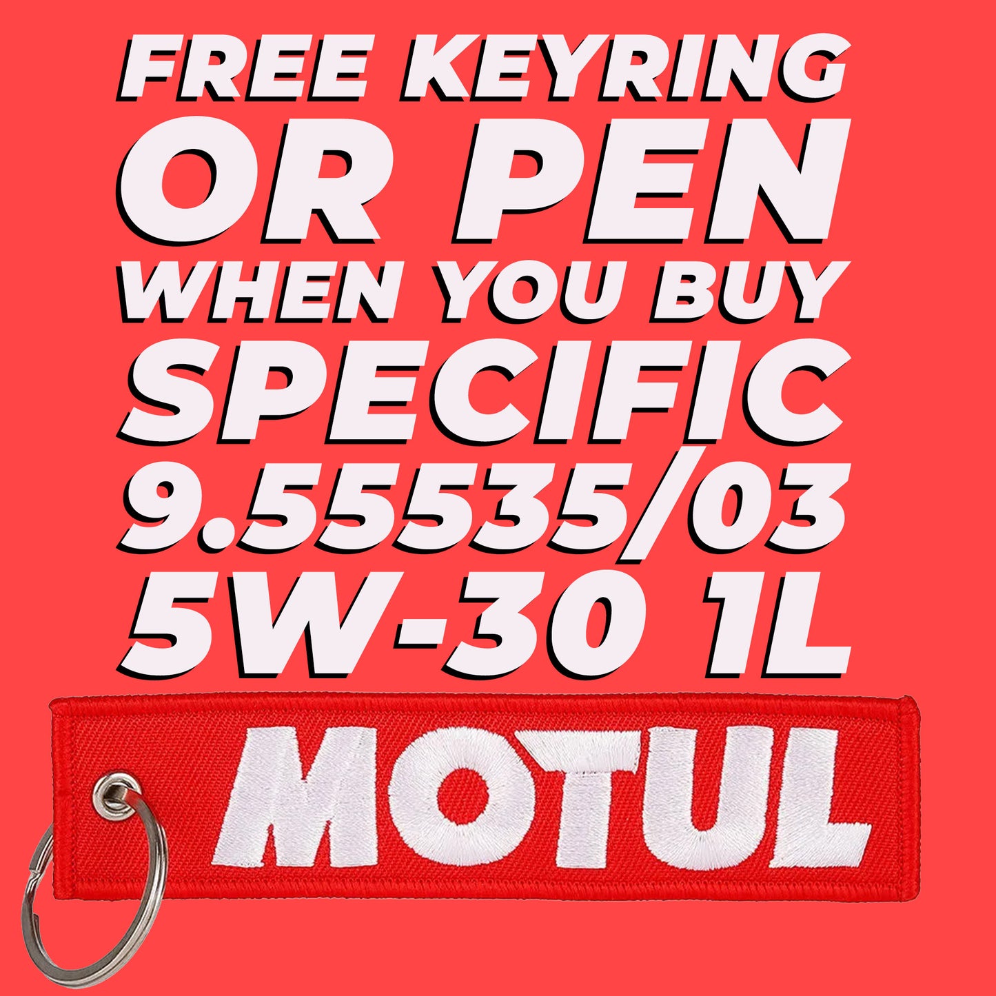 Motul Start Your Engine Keyring