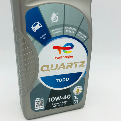 TOTAL QUARTZ 7000 10W-40 Synthetic Technology Engine Oil - 1 Litre